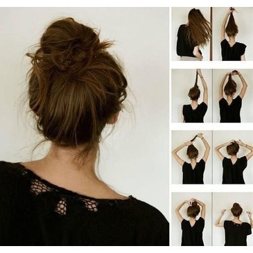 cute-easy-buns-for-thick-hair-10 Cute easy buns for thick hair