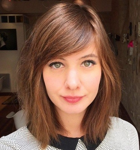 short-bangs-medium-length-hair-54_7 Short bangs medium length hair