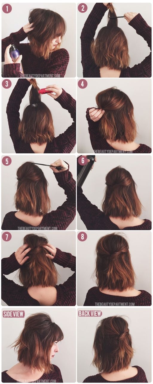 half-up-half-down-hairstyles-for-short-straight-hair-14_4 Half up half down hairstyles for short straight hair