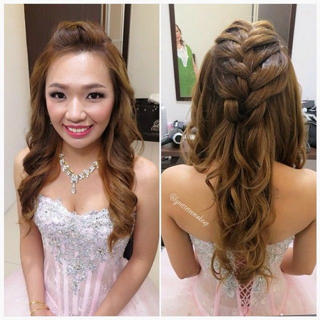 Hairstyle for wedding dinner