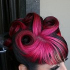 Pink and black hairstyles