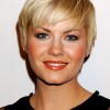 Short haircuts for older women with round faces