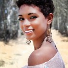 Short hairstyle for black women