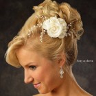 Wedding flower hair