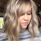 Layered hair with fringe 2021
