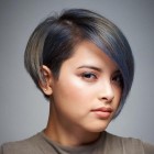 Flattering short hairstyles for fat faces