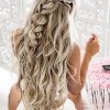 Long hairdos for prom