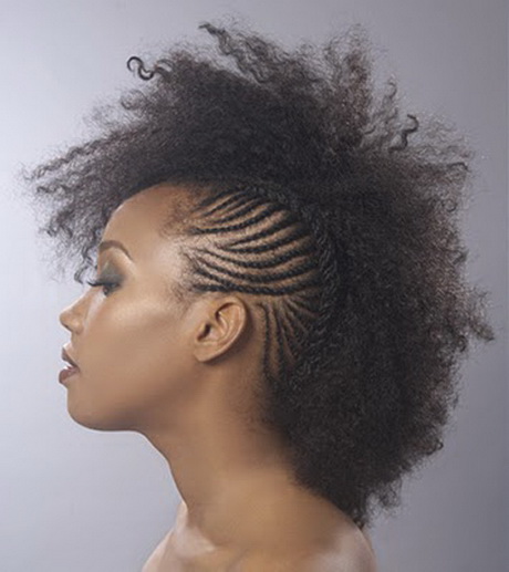 Braided mohawk hairstyles for black girls