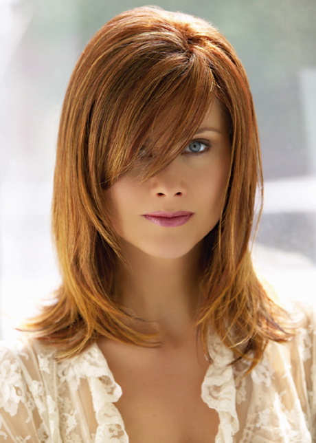 Cute Haircuts For Medium Hair With Side Bangs And Layers