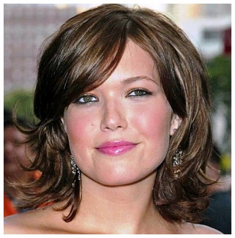 Hairstyles for round faces women