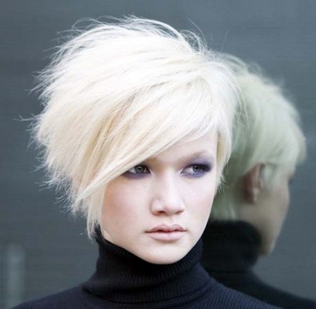 Stacked short haircuts for women