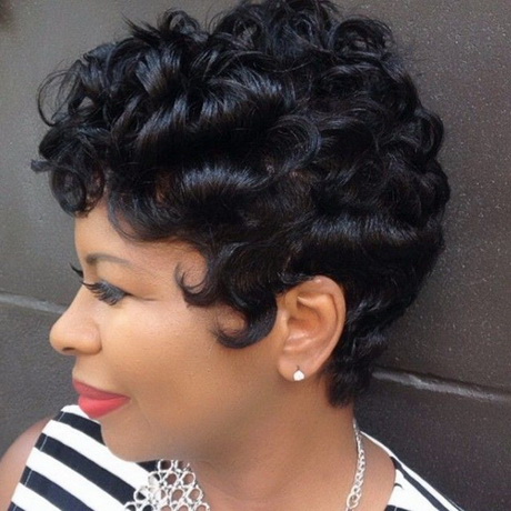 Black short curly hairstyles