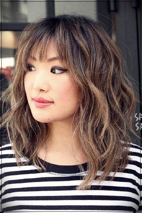 short-hair-with-long-bangs-2020-16 Short hair with long bangs 2020