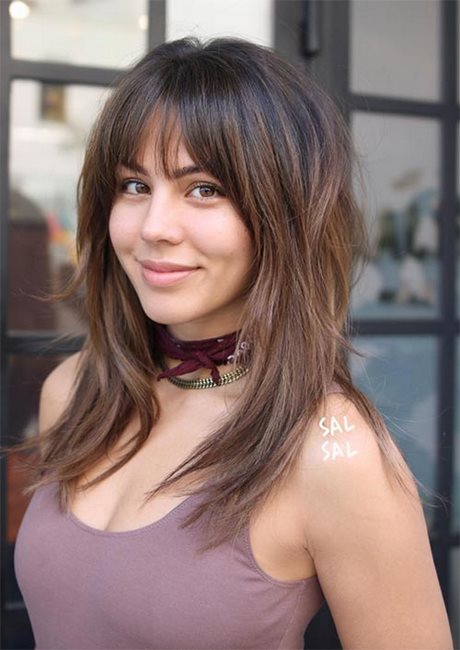 hairstyles-for-shoulder-length-hair-with-bangs-53_19 Hairstyles for shoulder length hair with bangs