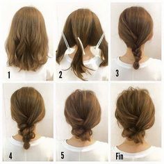 easy-updos-for-mid-length-hair-02_17 Easy updos for mid length hair