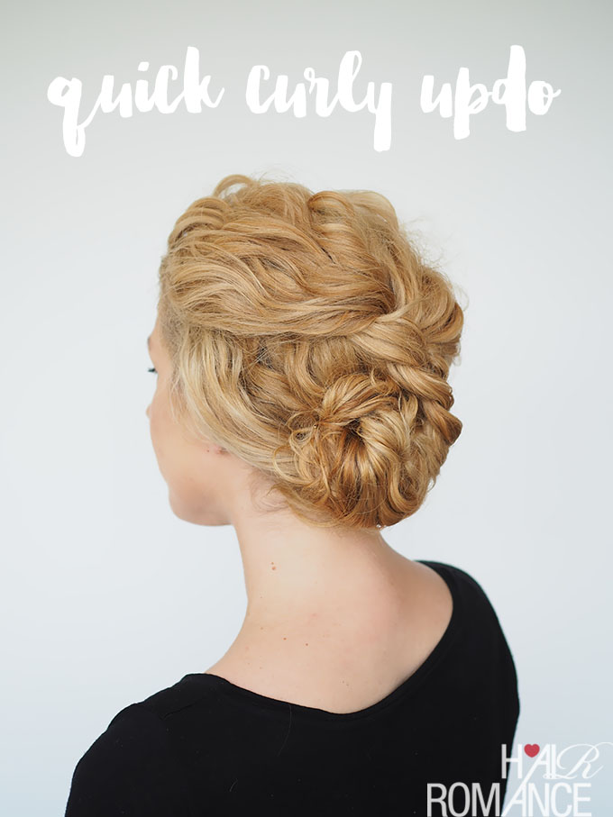 cute-easy-updos-for-short-curly-hair-29_14 Cute easy updos for short curly hair