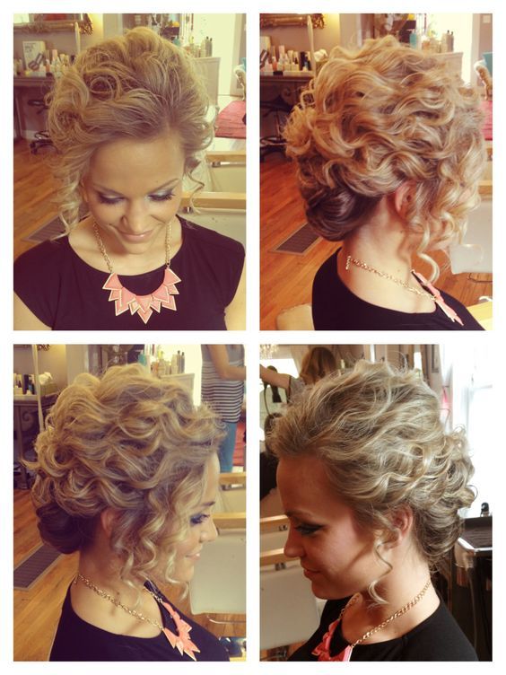 cute-easy-updos-for-short-curly-hair-29_7 Cute easy updos for short curly hair