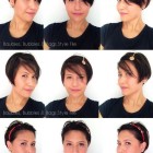 Different ways to style short hair