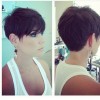 The back of a pixie haircut