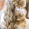 Wedding hair with braids and curls