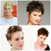 Short cropped hairstyles 2017