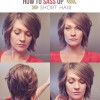 Hairstyles for short hair at home