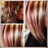 Hairstyles red blonde highlights
