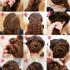Simple updos for long thick hair