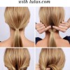 Straight hair updos easy