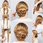 Updo long thick hair