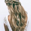Long hair bridesmaid styles