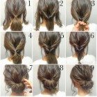 Quick and easy updos for long thick hair
