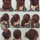 Easy bun hairstyles for short hair