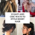 Easy hair up styles for short hair