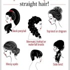 Easy hairstyles for long straight hair to do at home