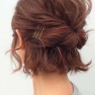Evening hairstyles for short bob