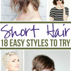 Simple hairstyles for very short hair
