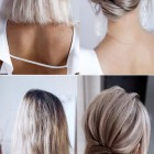 Upstyles for short hair for a wedding