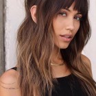 Long hair and fringe styles