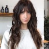 Long hair with side bangs and layers